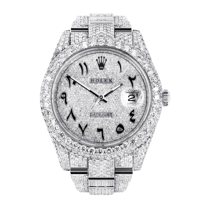 Rolex Datejust 126300 “Iced Out Arabic Dial”