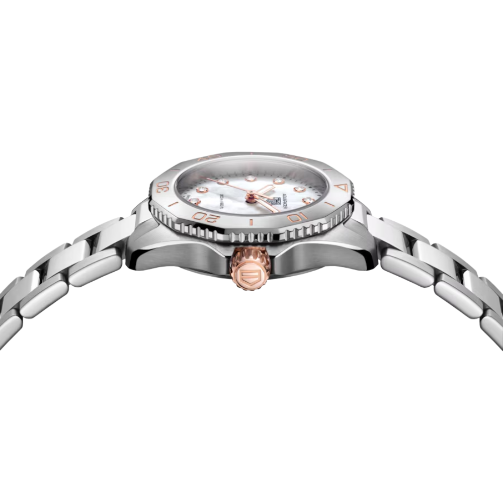 Slim minimalist octagonal, steel, white dial