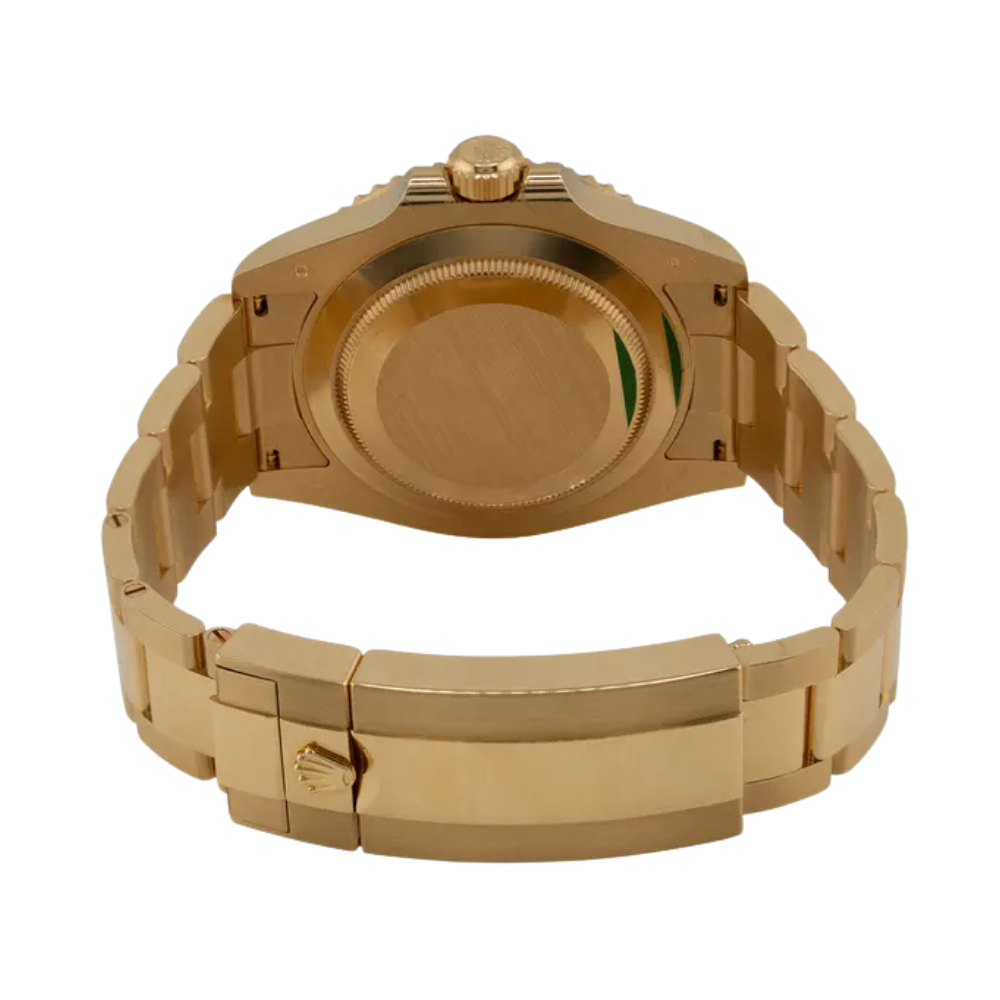 Octagonal with screws, full gold, black dial